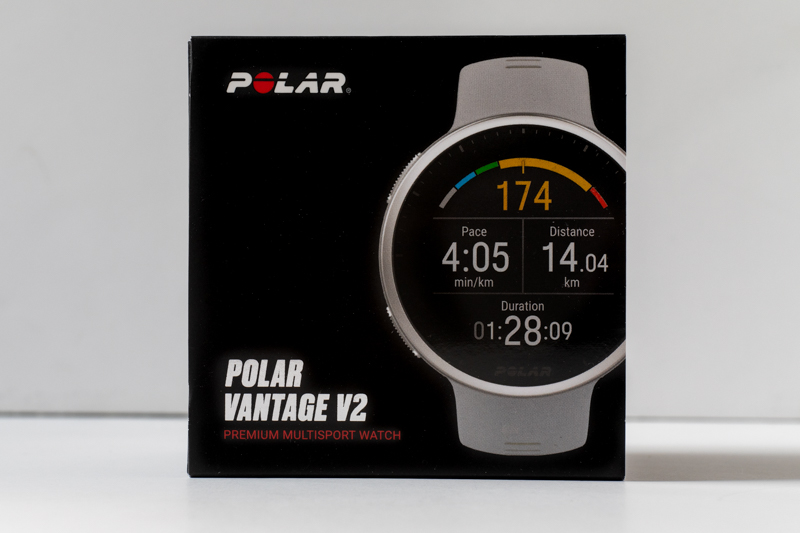 Polar Vantage V2 product box on white background