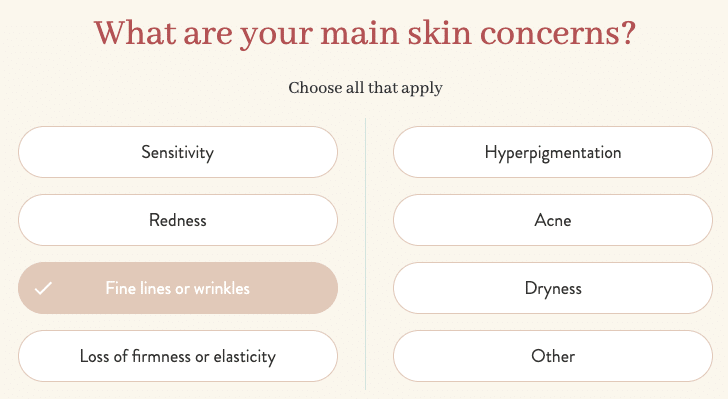 Proven skincare genome quiz screenshot