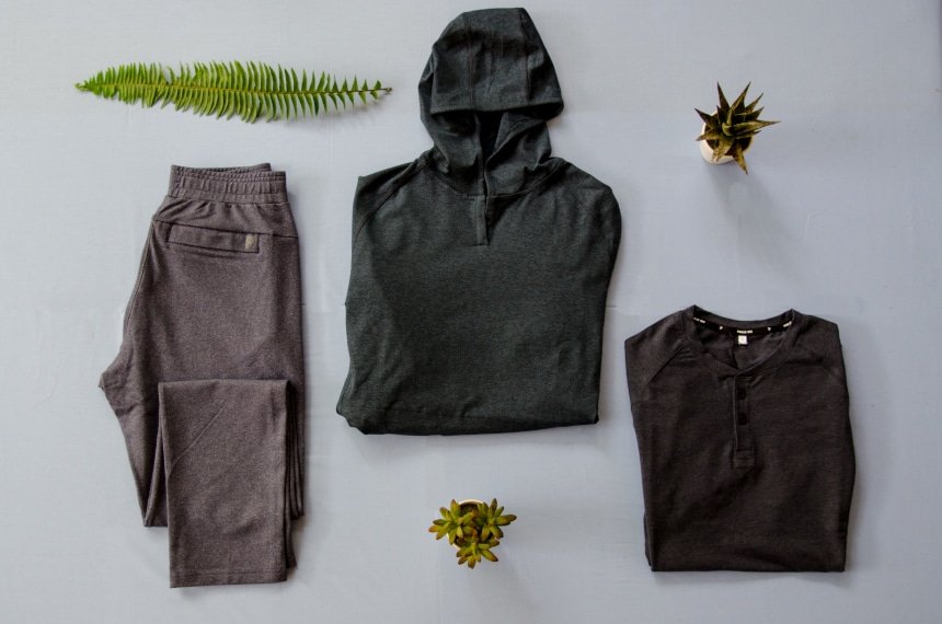 Public Rec Product Grid Including All Day Everyday Pant, Politan Hoodie, and Go-To Henley