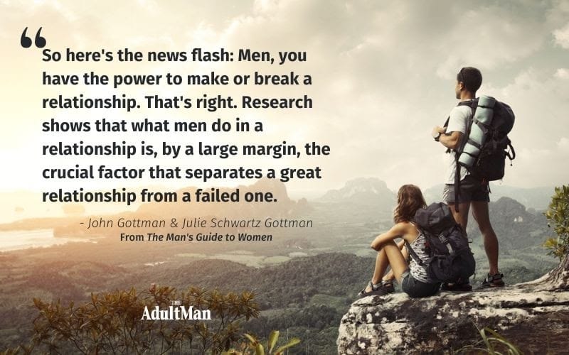 quote by john gottman from a mans guide to women