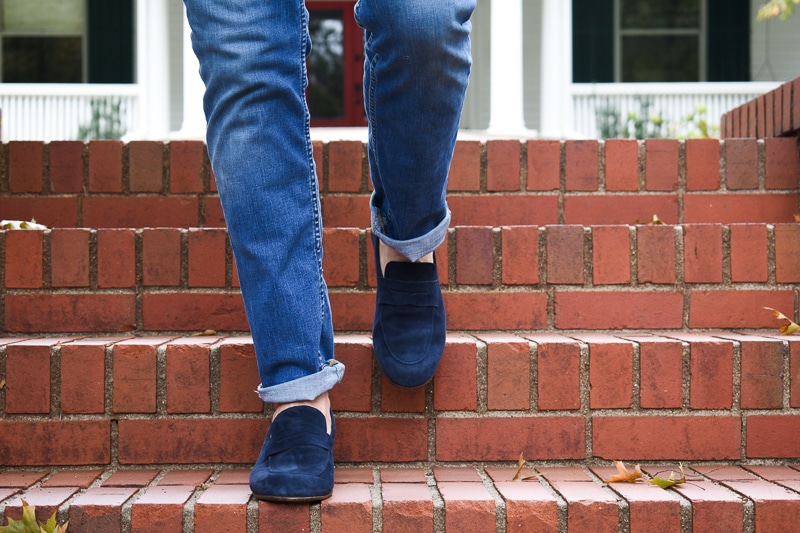 Sacca Walking Down Brick Steps