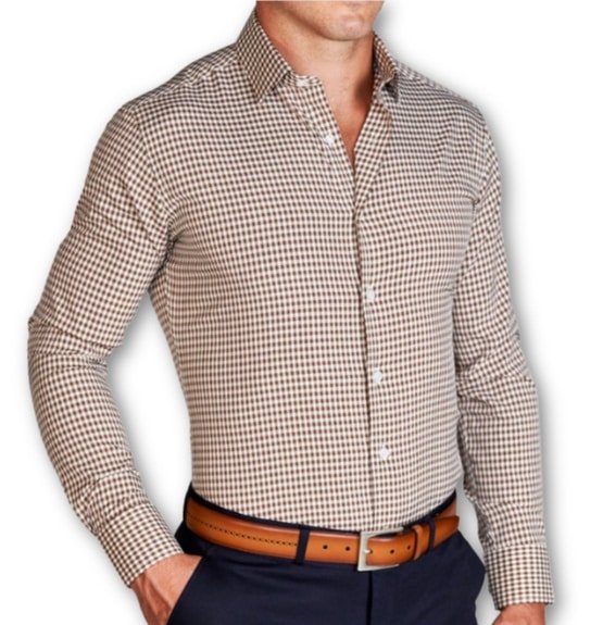 State & Liberty Checked Dress Shirt