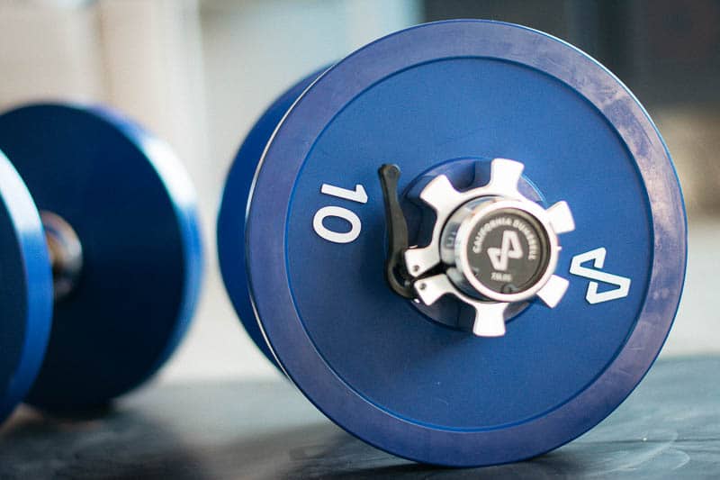 Tempo Studio california dumbells with ten pounds