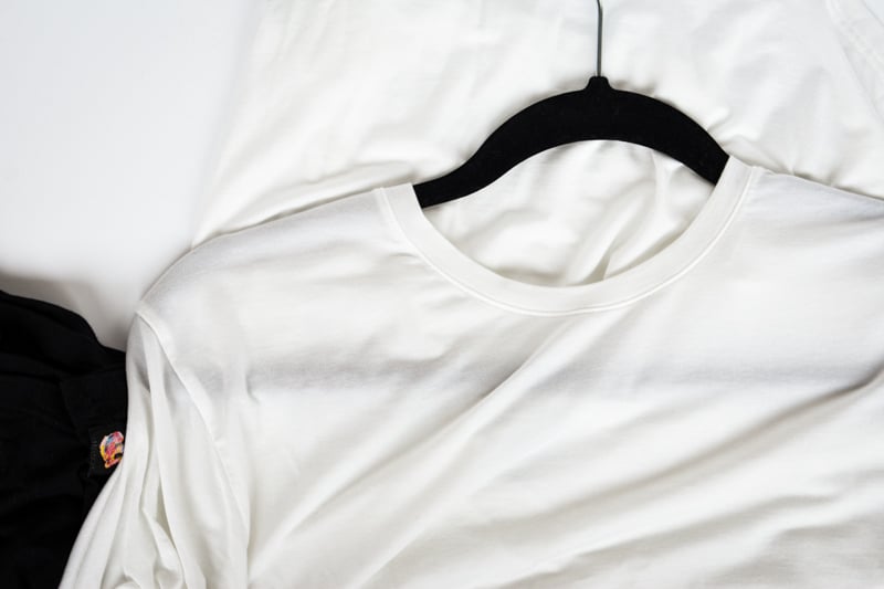 tencel shirt white with hanger