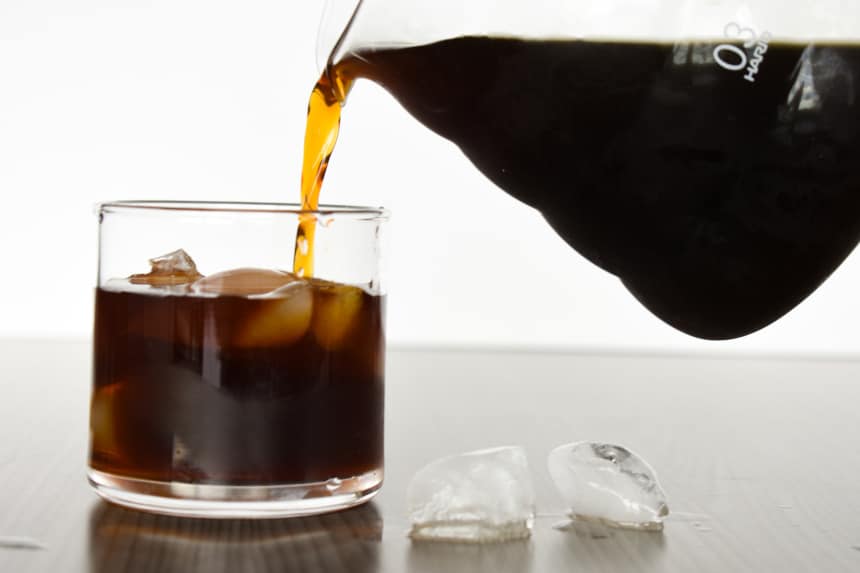 Trade Coffee Pouring Cold Brew Into a Glass