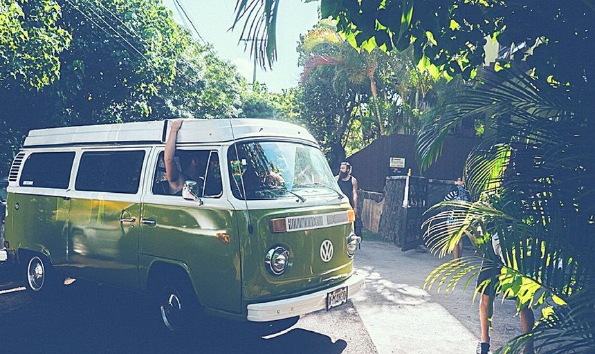 Man Travelling in Volkswagon