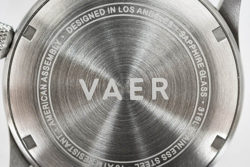 vaer caseback logo laser etching vaer caseback logo laser etching