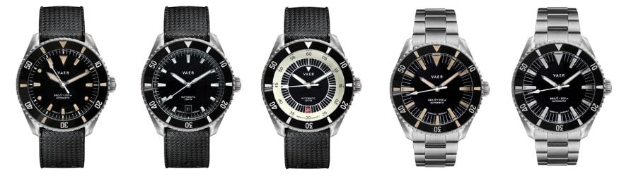 Vaer D5 Diver Color Options