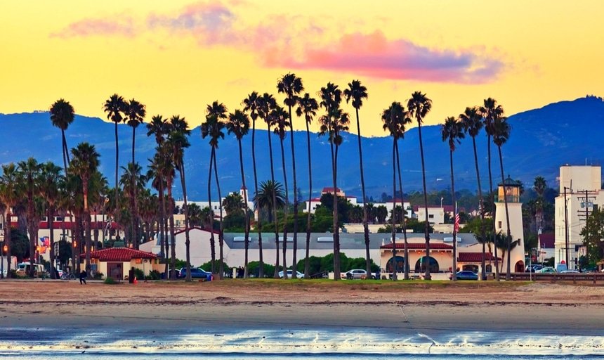 View on Santa Barbara from the pier 