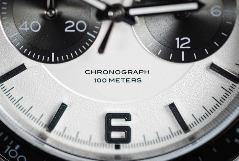 Vincero Apex chronograph detail