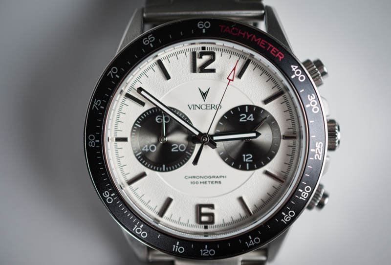 Vincero Apex dial closeup