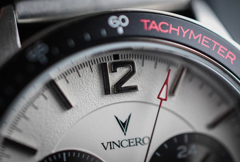 Vincero Apex tachymeter dial