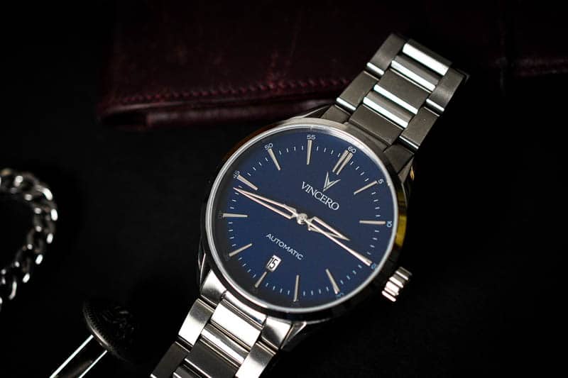 Vincero Icon blue dial steel bracelet