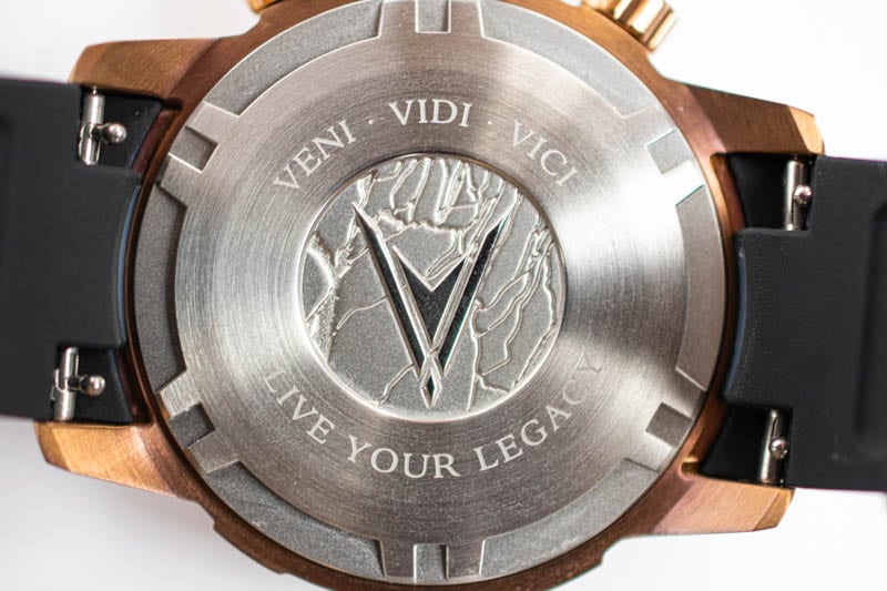 vincero vessel caseback with improved water resistance